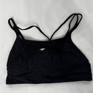 Lululemon Athletica Black Strappy Sports Bra